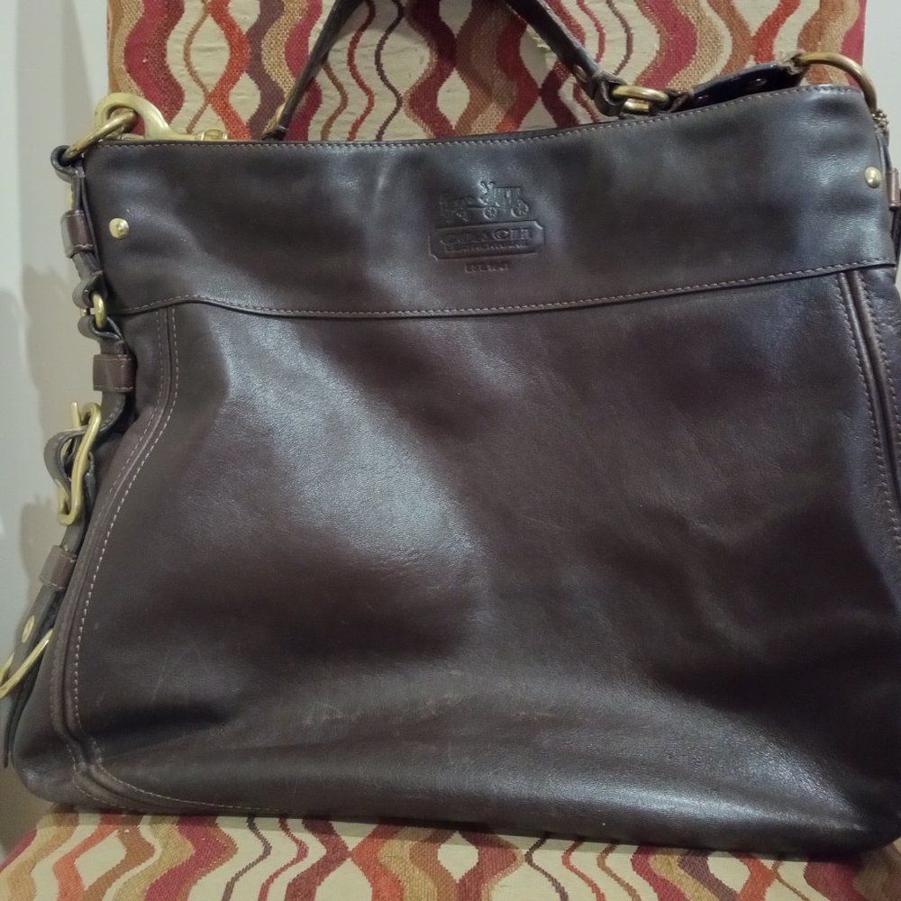 Coach Brown Leather Hobo Bag